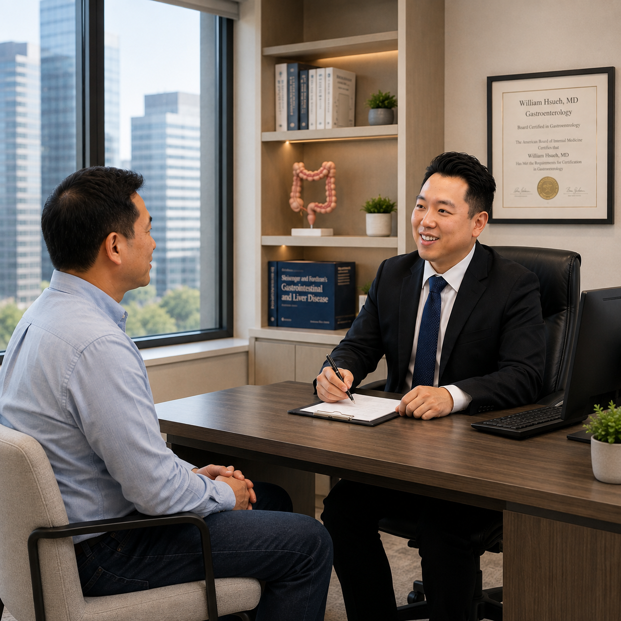 Happy patient receiving personalized care at Anvea Health